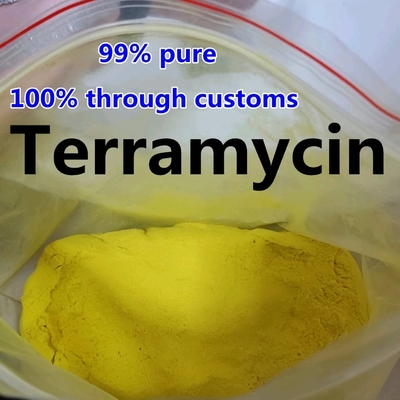 Oxytetracyclin 99% Reinheit CASs 79-57-2 Oxytetracyclina-Terramycin-Pulver